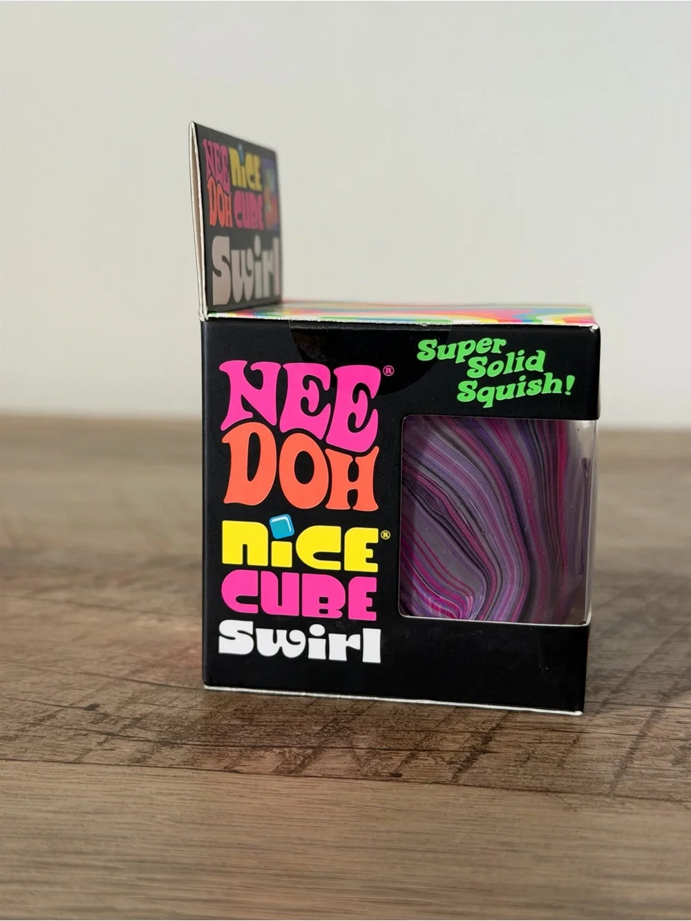 NWT Authentic NeeDoh Viral Nice Cube Swirl 2.25” Super Solid Squishy Fidget Toy